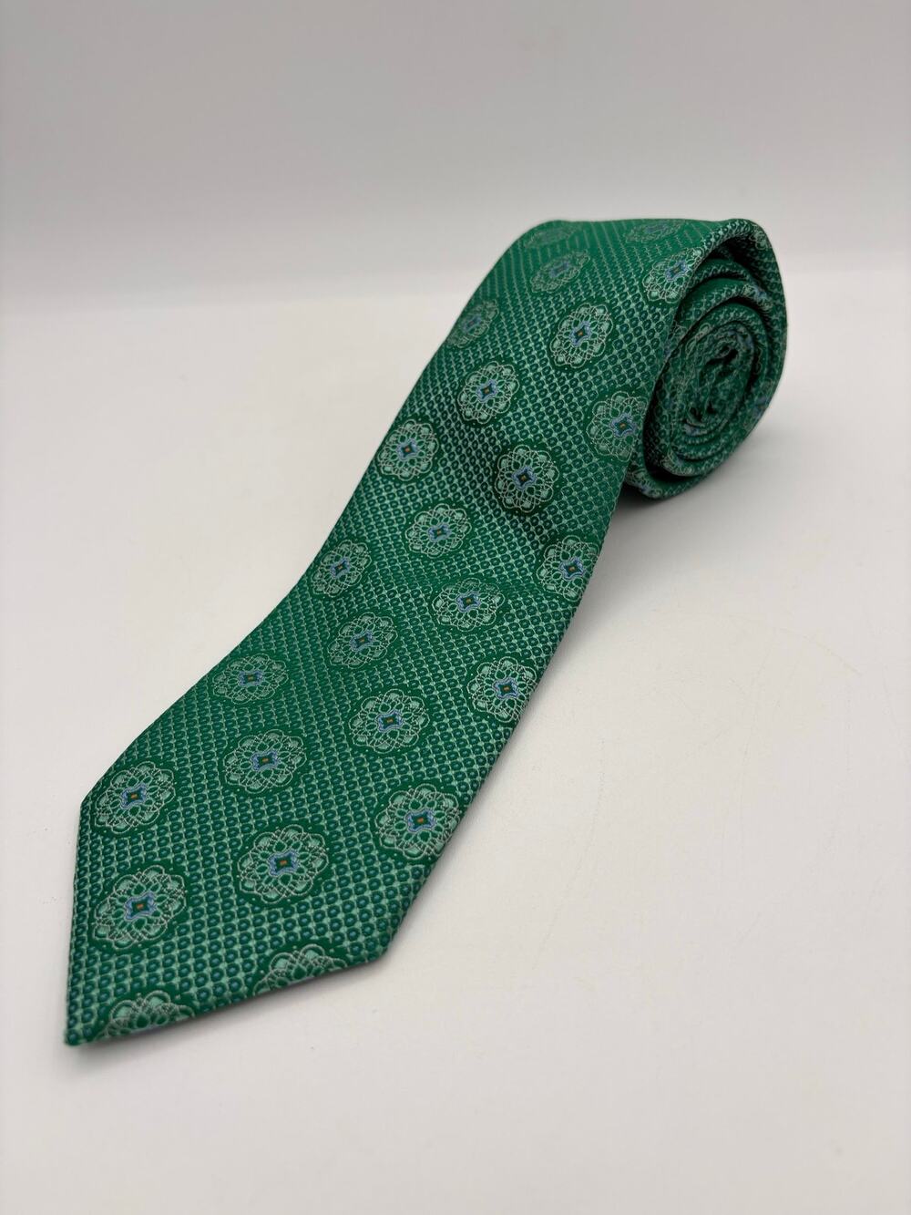 Broletto 100% Silk Bright Green Neck Tie